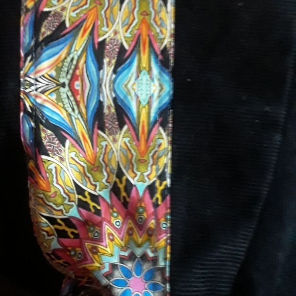 Unique one of a kind handmade needlecord size large beautiful shirt - Picture 10 of 16